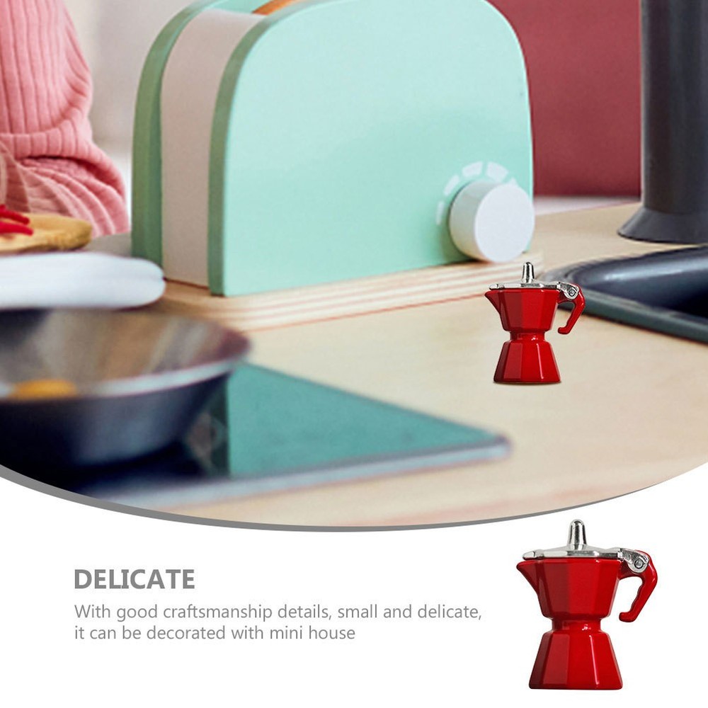 Mini Appliances Figurines Miniature Kitchen Accessories Coffee Machine