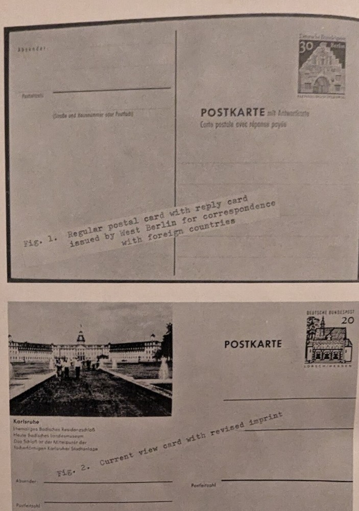 German Postal Specialist 1967 Recent Postal Stationary Postal System 1815-1871