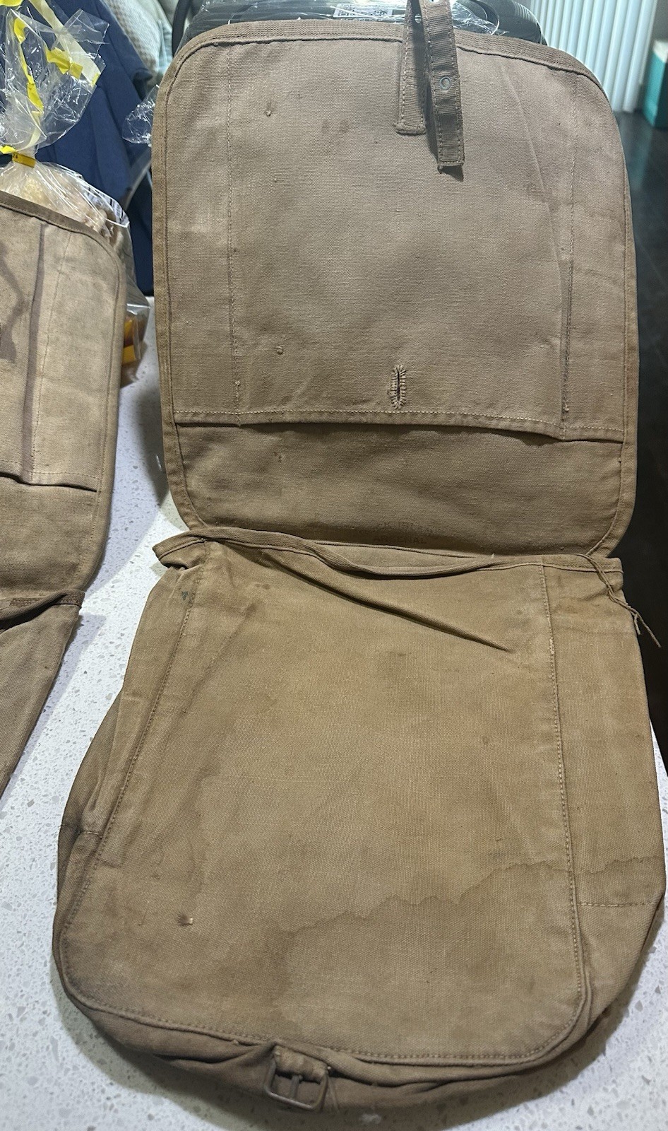 Lot Of 2 (Two) Early Spanish American War Haversacks With “D” Rings!