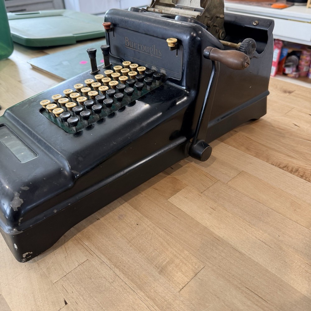 Antique Burroughs Mechanical Adding Machine