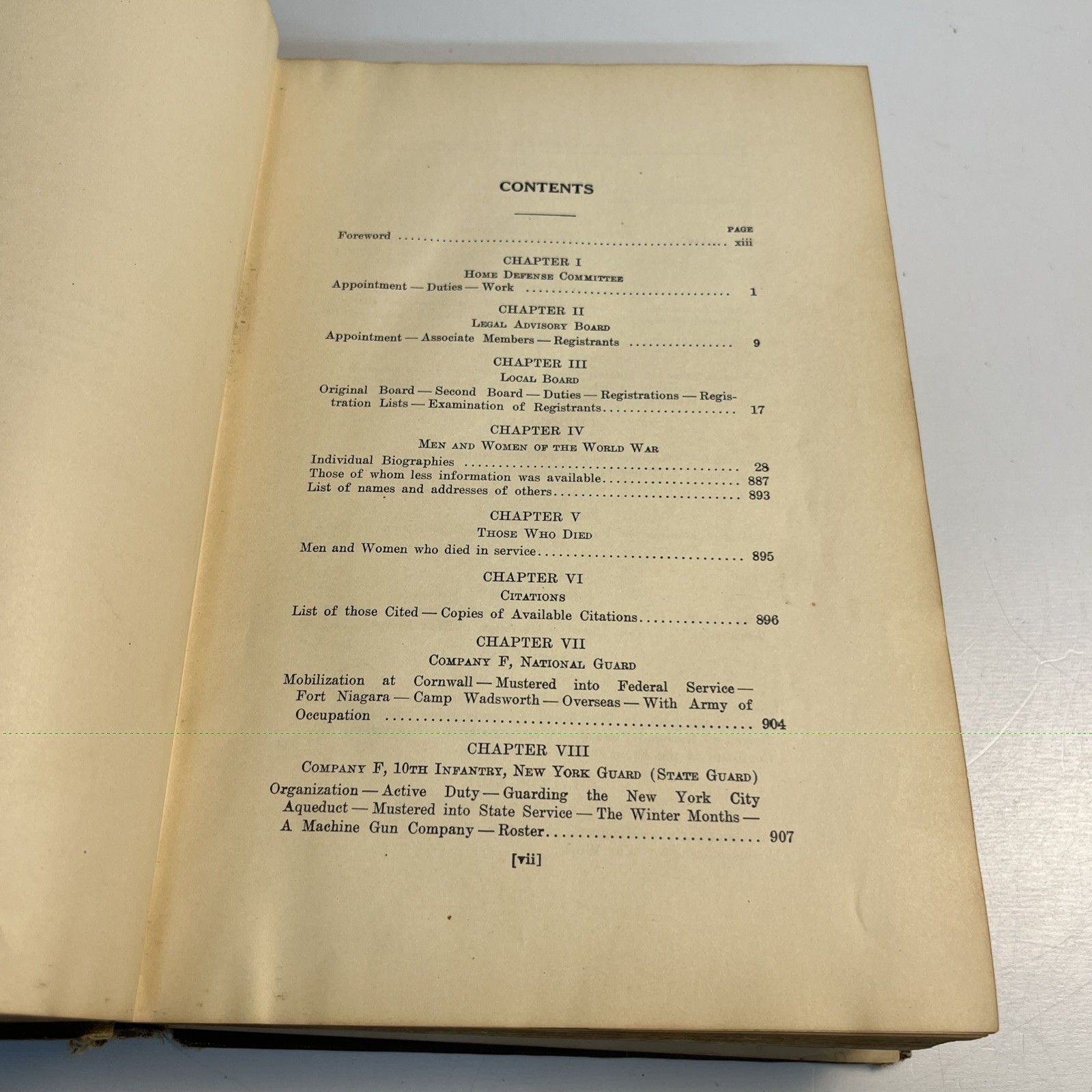 Columbia County in the World War 1924 Home Defense Committee NY WWI History Book