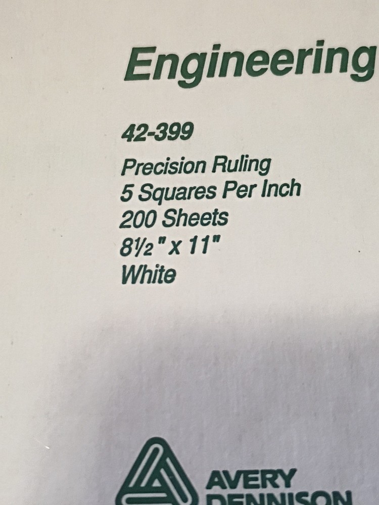 National Brand Earth Smart Engineering Computation Pad 200 Sheets