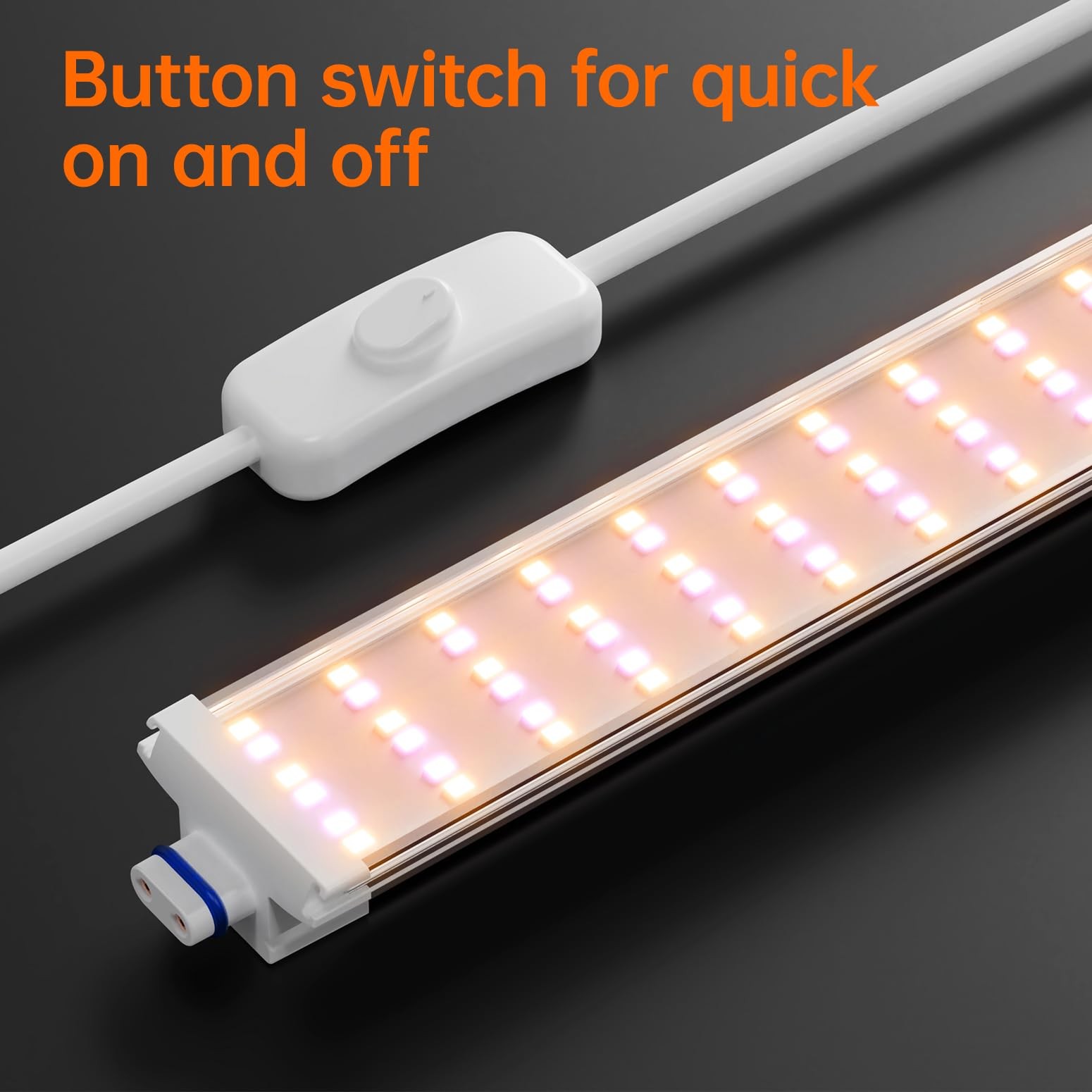 Bstrip Plant Shelf with Grow Lights, 4-Tier Light 30W Yellow