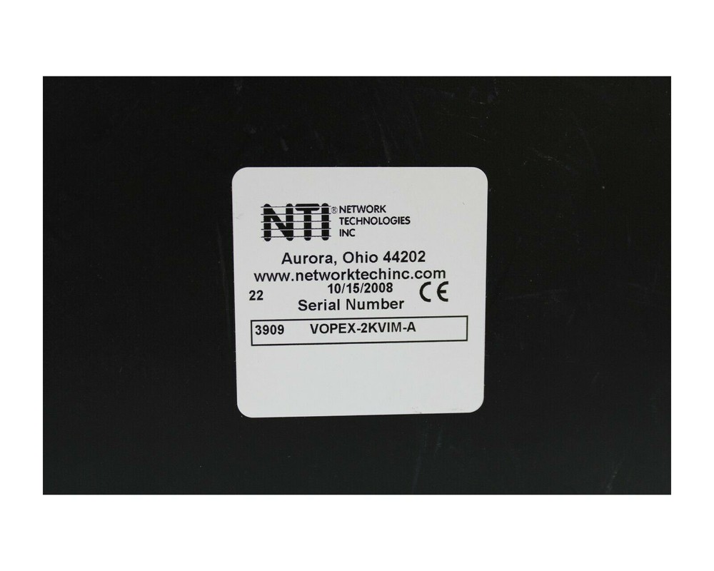 NTI (NETWORK TECHNOLOGIES INC) VOPEX-2KVIM-A SPLITTER BIO-RAD QUESTAR