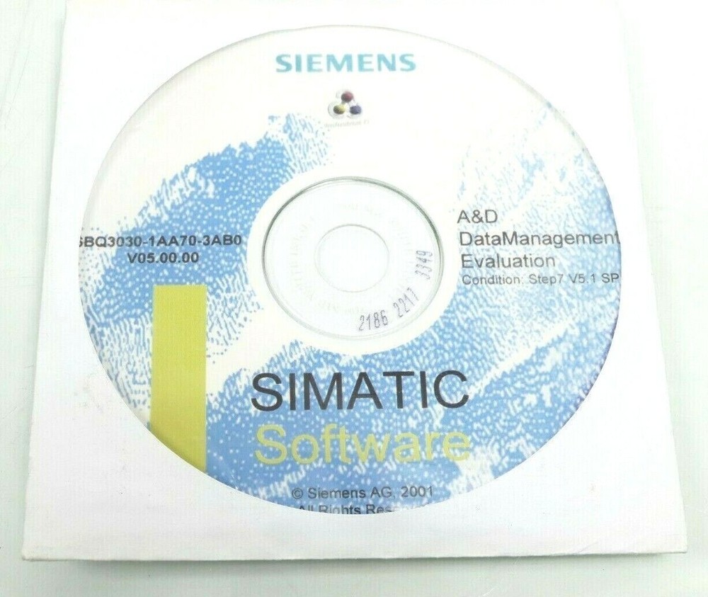 Siemens SIMATIC Software A&D Data Management Evaluation | 6BQ3030-1AA70-3AB0
