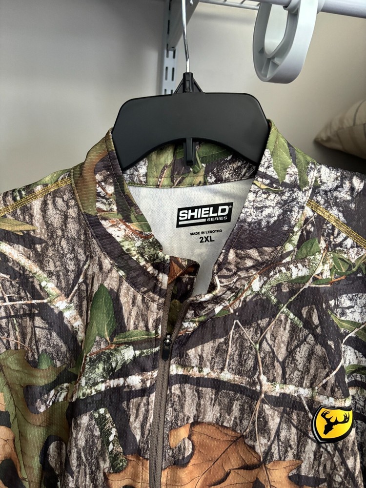 Scent Shield 3/4 Zip Pull Over Mossy Oak Obsession Camo