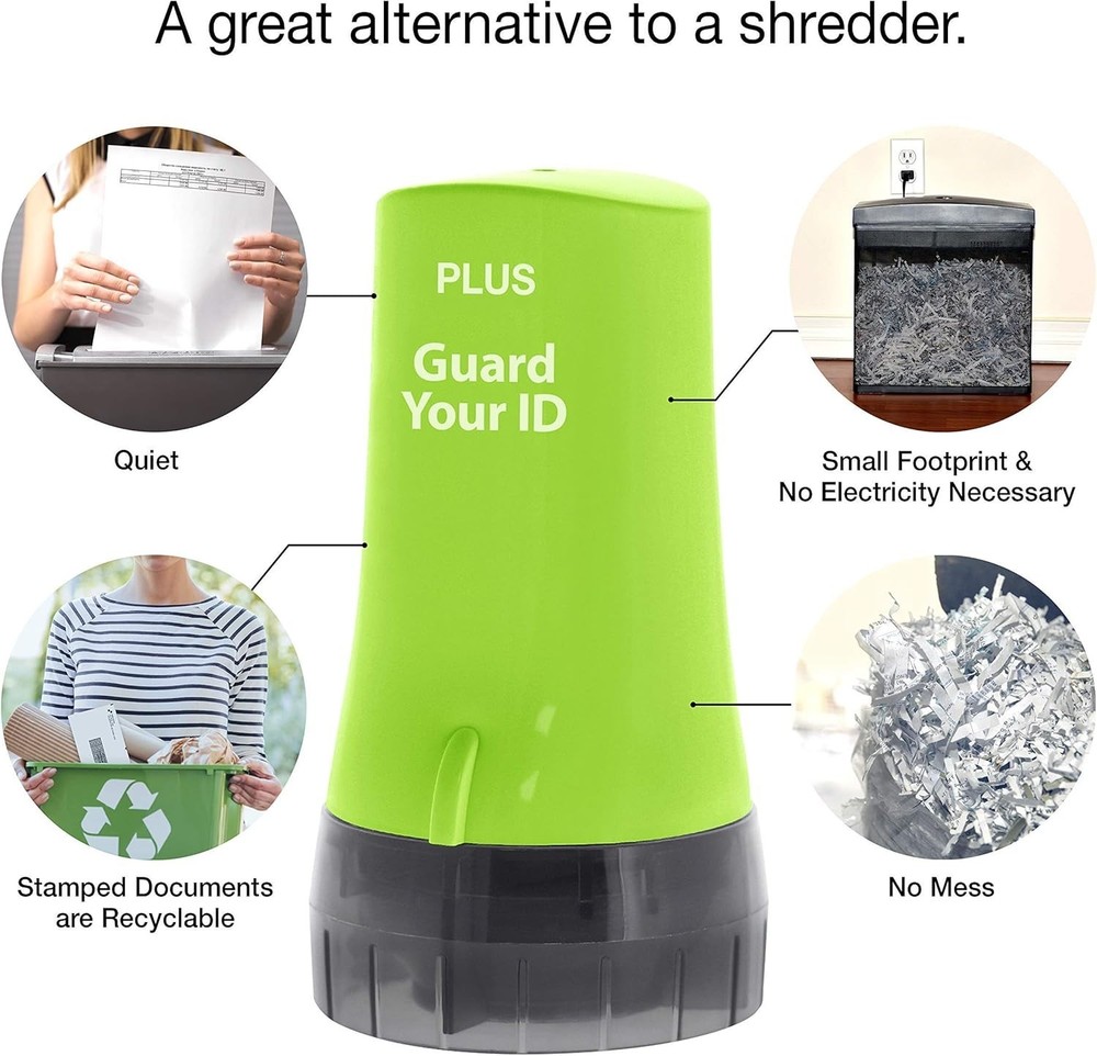 Plus Advanced Roller Stamp for Identity Theft Prevention - Compact & Effective