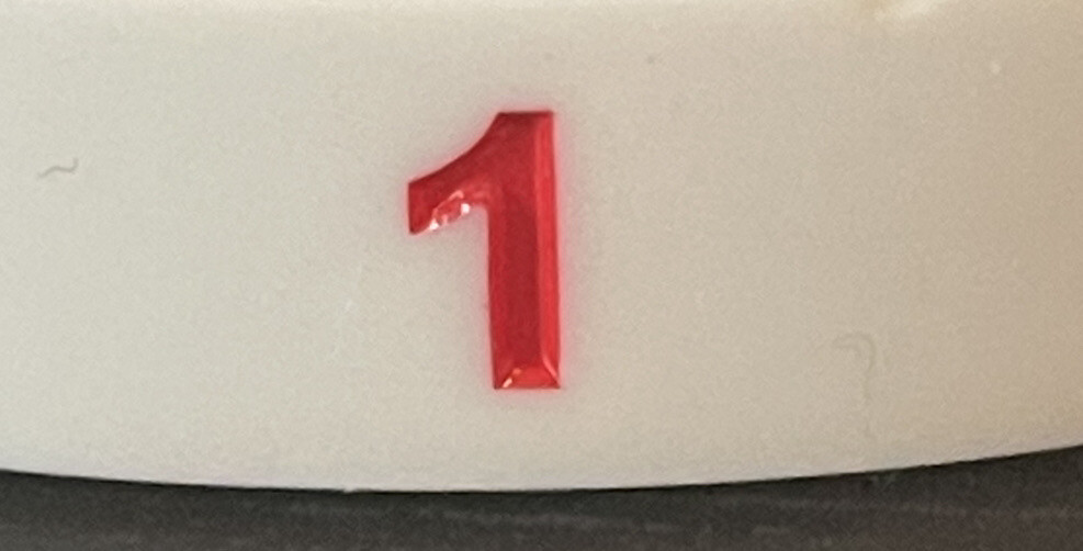 Titleist #1 rubber wristband bracelet - White/black/red Pro V1 Golf - Adult Size