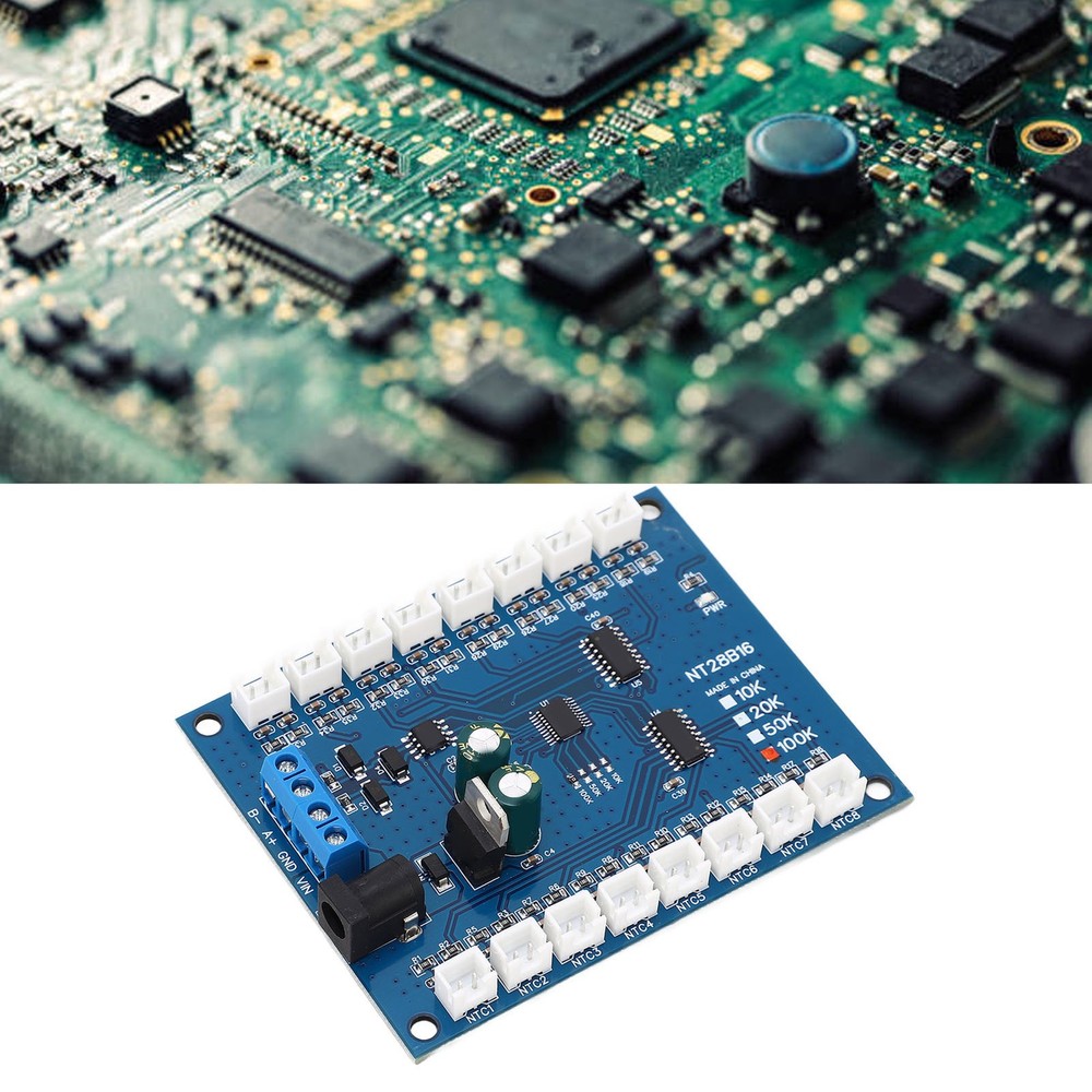 16 Channel RS485 Temperature Data Logger Modbus RTU 100K