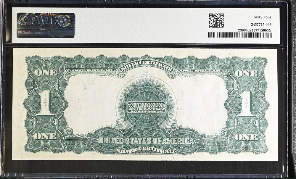 Ultra Rare 2-Digit Consecutive Solid & Binary 1899 $1 Black Eagle Fr-236 PMG 64