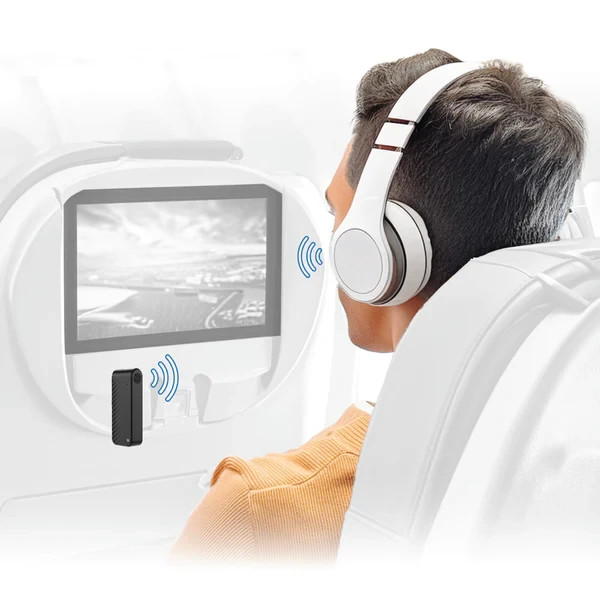 Just Wireless In-Flight Wireless Adapter For AirPods & Bluetooth Headphones New