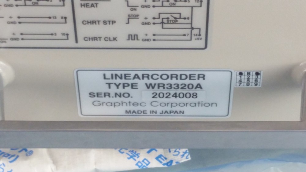 Graphtec WR3320A Linearcorder WR 3320A 4Channel