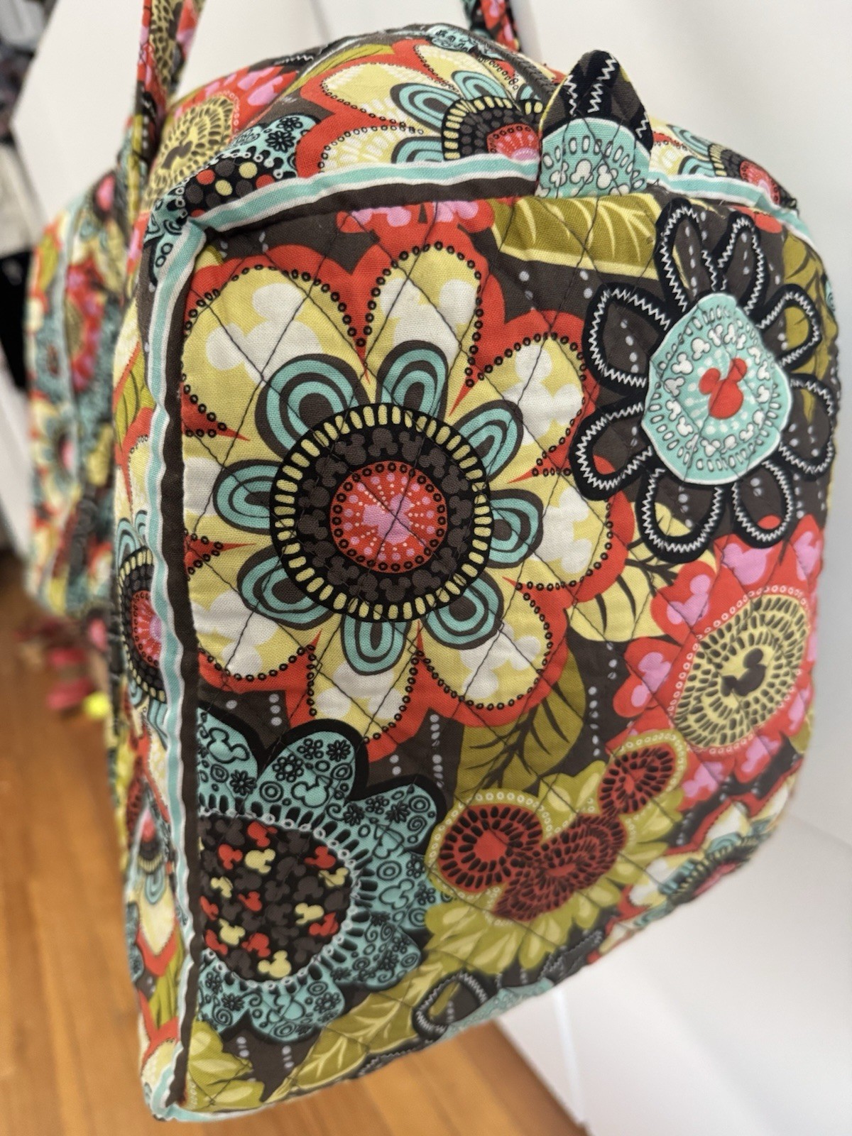 Vera Bradley Disney Parks, Perfect Petals, XL Large Duffel, Mickey Mouse, Floral