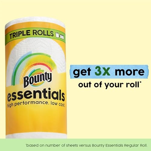 Bounty Essentials Select-A-Size Paper 2 Rolls (162 Sheets per Roll), White