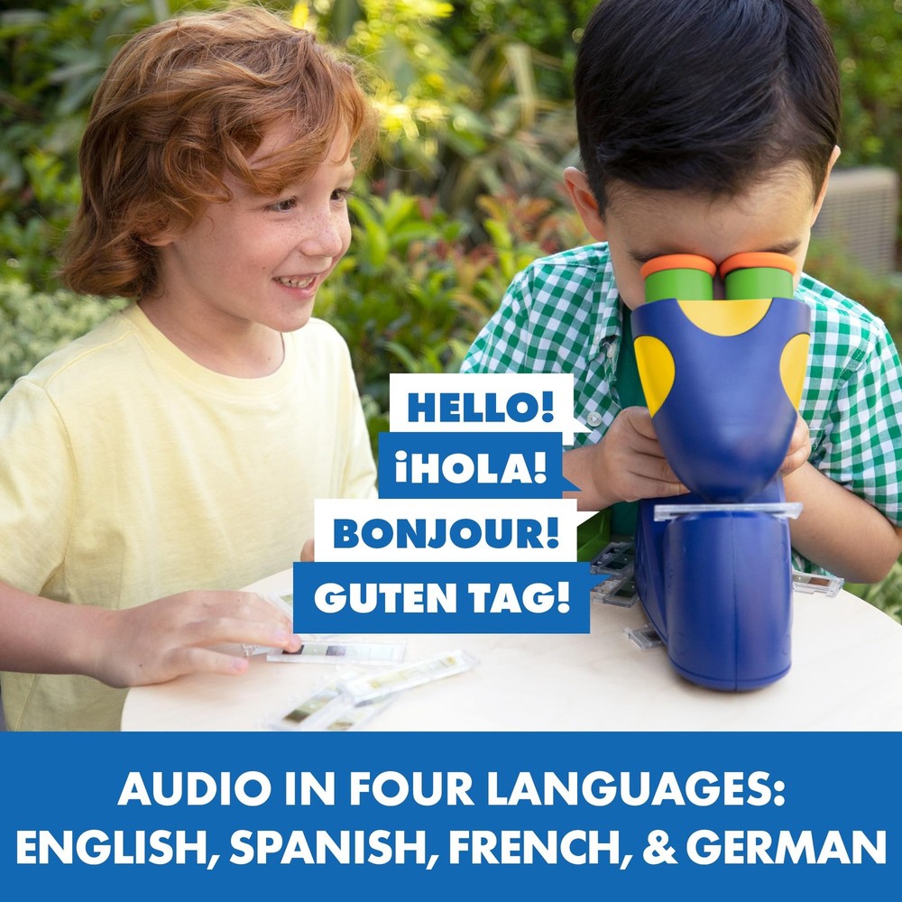 GeoSafari Talking Microscope - Microscope Featuring Bindi Irwin, Interactive ...