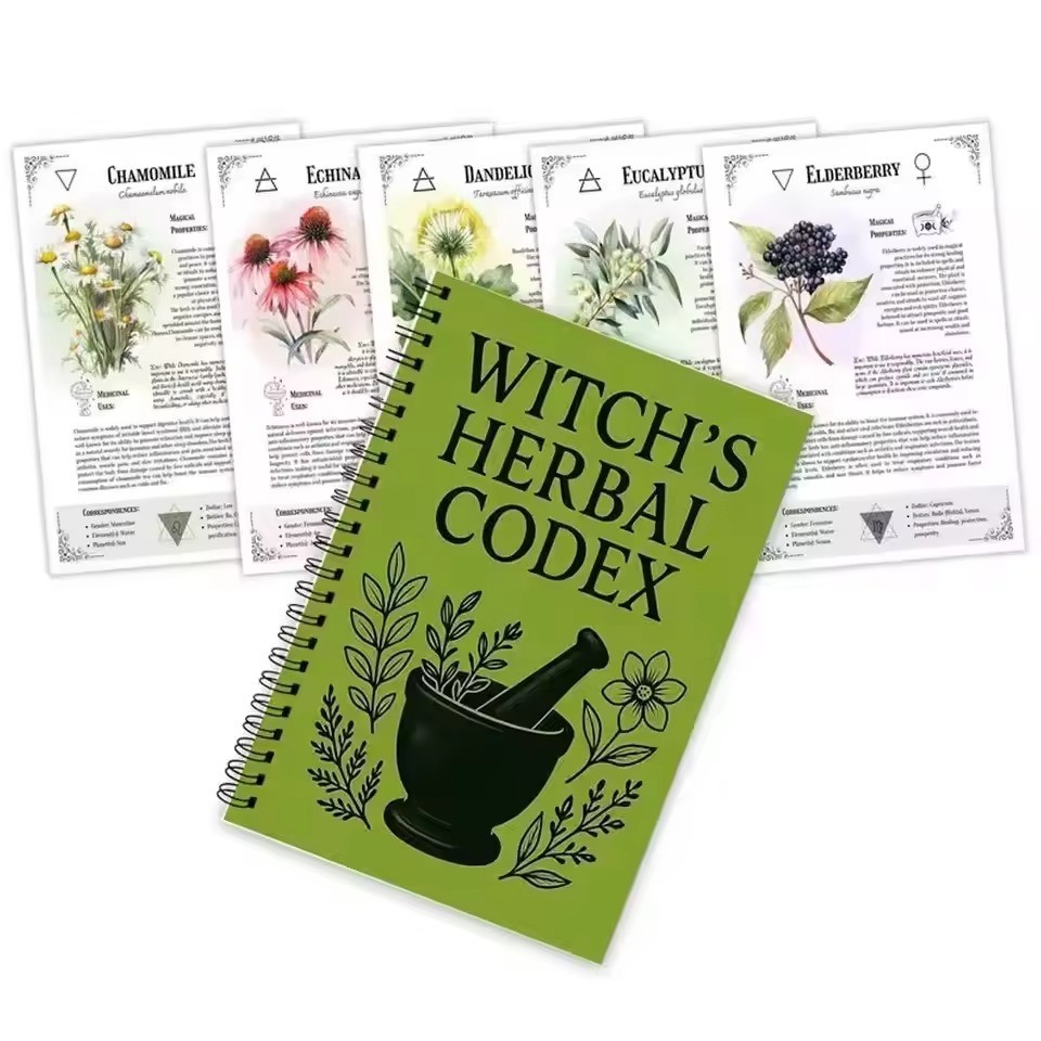 Witch's Herbal Codex - Magical Herb Guide Book Occult Pagan Witchcraft Reference