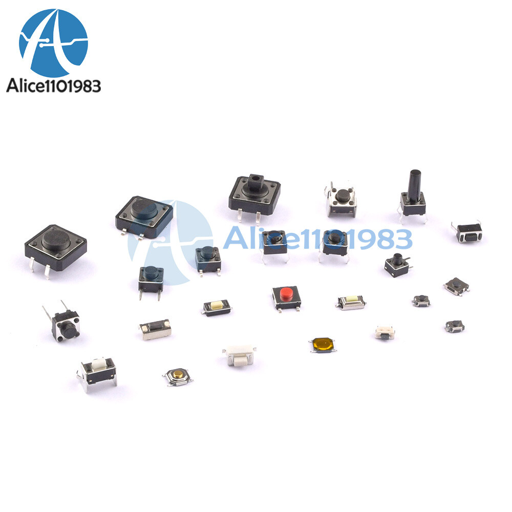 125pcs 25 Type lot Assorted Micro Push Button Tact Switch Reset Mini Leaf Switch
