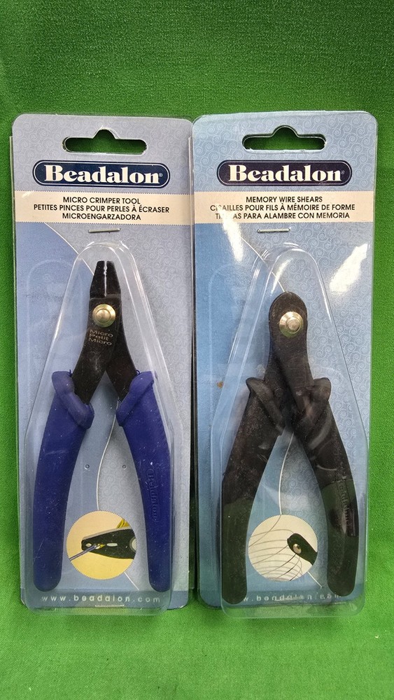 Beadalon Micro Crimper Tool & Memory Wire Shears BUNDLE (A3)