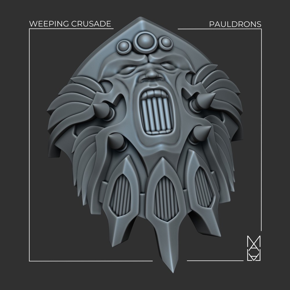 WEEPING CRUSADE CUSTODIAN PAULDRONS