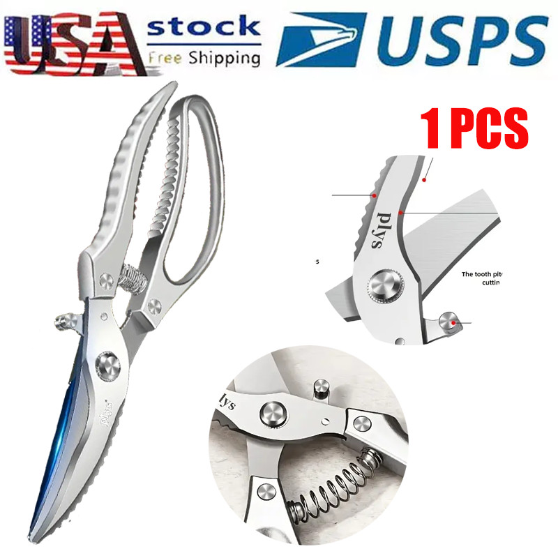 A Kitchen Scissors Shears Multi-Purpose Stainless Steel Ultra Sharp Chicken Bone