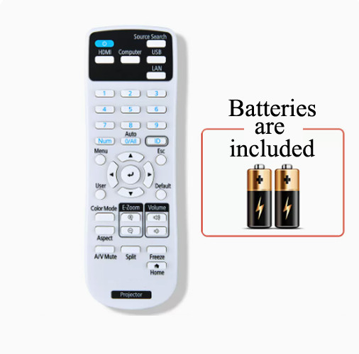 1Pc Replace Remote Control For Epson Projector PowerLite 992F E10+ E20 EB-720
