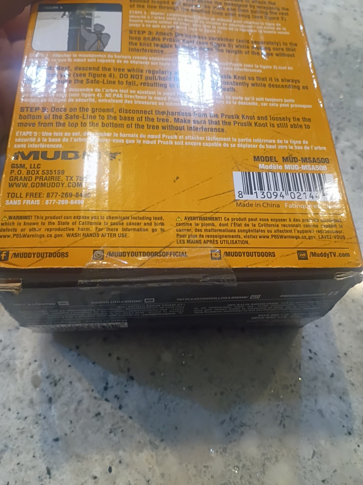 Muddy MSA500 The Safe Line Safety Harness MSA500