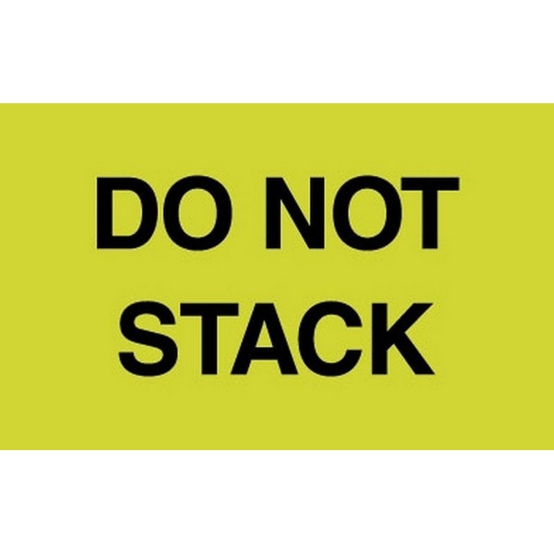 3" x 5" Do Not Stack Labels (500 per Roll)
