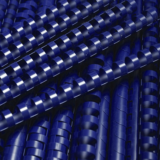 5/8" Blue Plastic Binding 17 Pieces