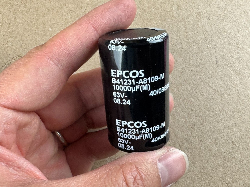 2 Replacement Sanyo P55 Main Filter Capacitors 10000 uf 63v 30mm Diameter