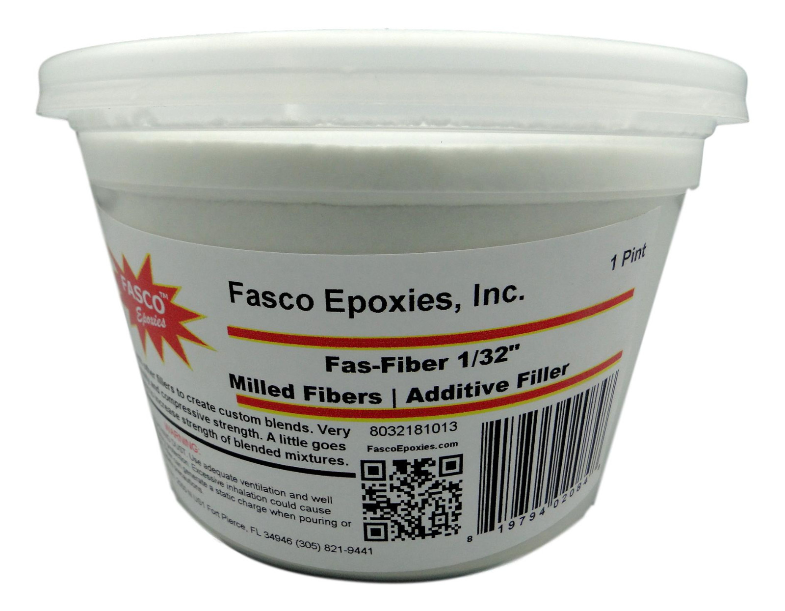 1/32" Fiberglass milled fibers Pint