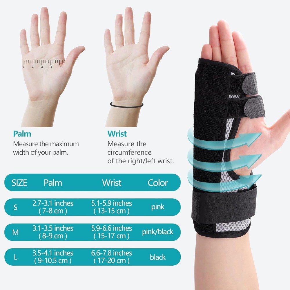 Trigger Finger Splint - Multi-Finger Brace, Adjustable Hand&Wrist Support