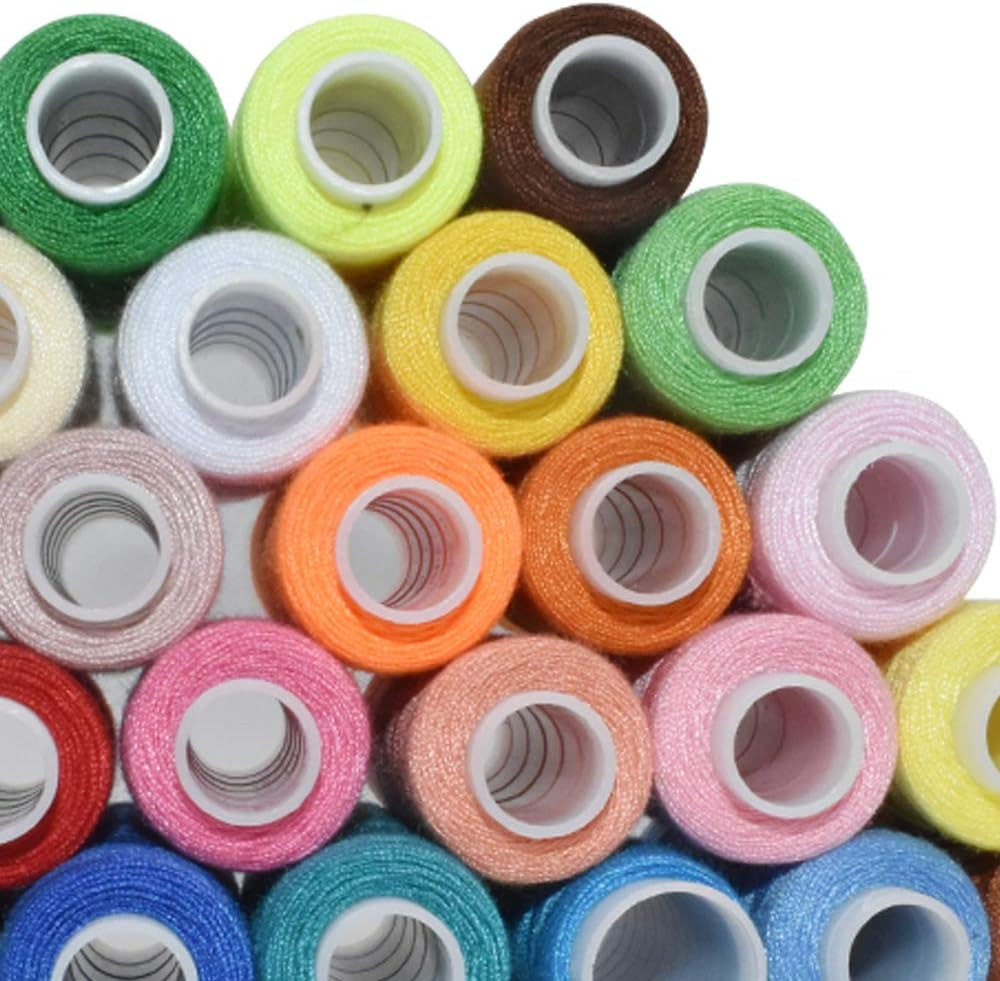 Sewing Threads Kits Polyester 30 Spool 250 Yards per Spools for Hand Machine ...