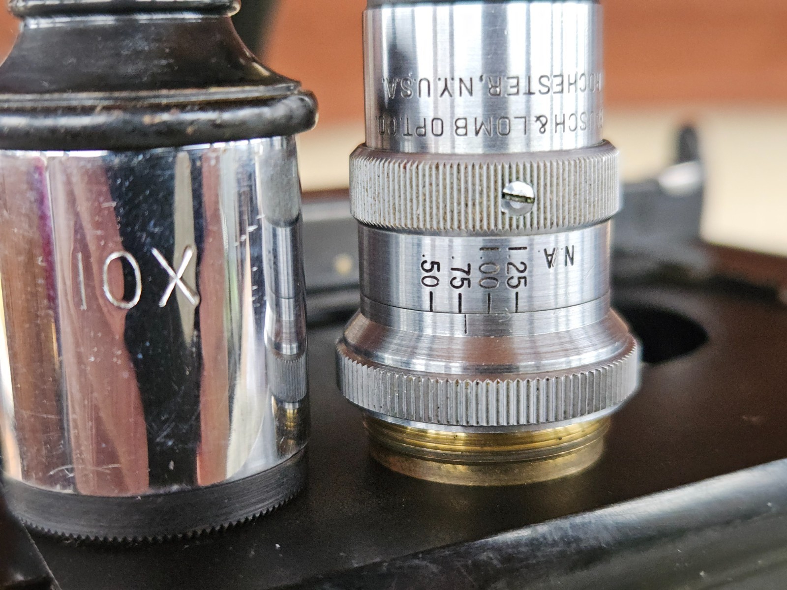 Spencer Lens Co Dedicated Darkfield Microscope Serial No 151187 Rhodium Plated!