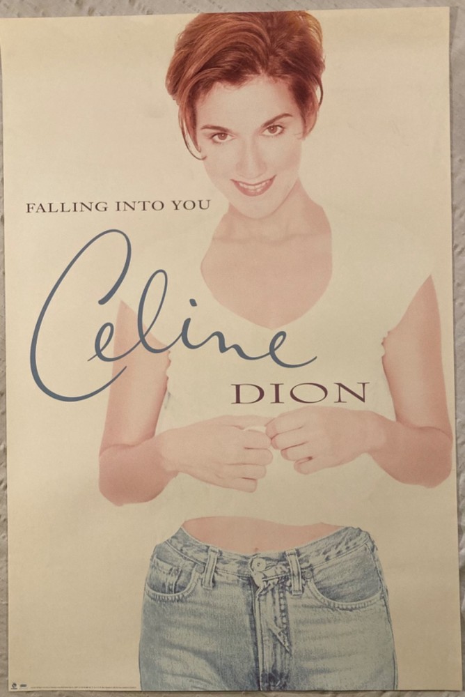 Celine Dion 1996 Promo Poster Falling Into You Q