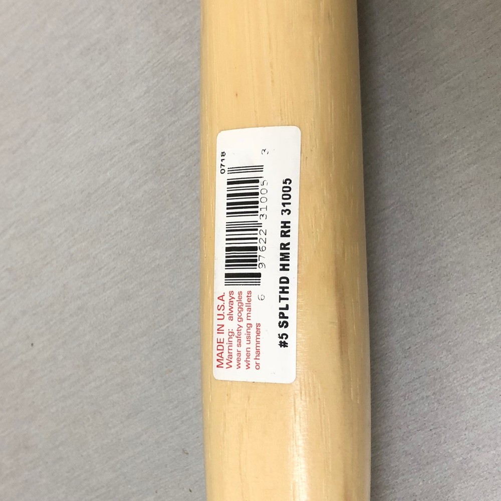 Rawhide Mallet Split Head Hammer #5 GARLAND 31005 with 2-3/4" Rawhide Faces