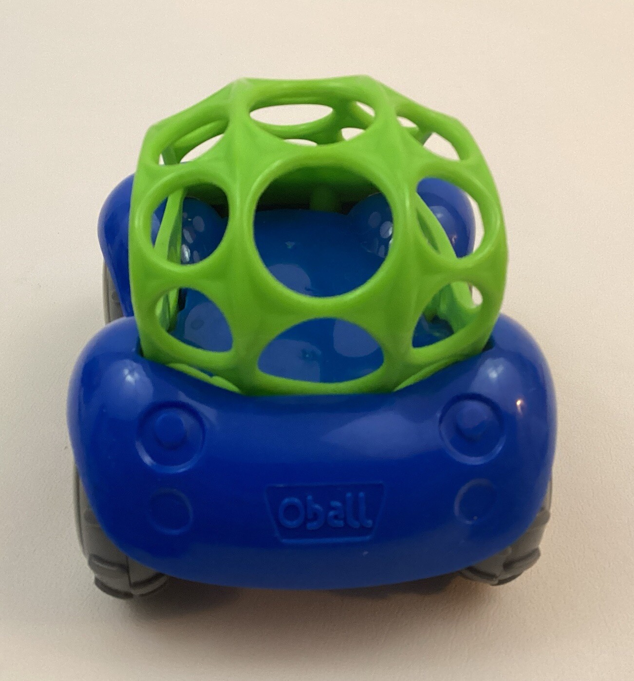 Oball Go Grippers Rattle Roll Race Sports Cars Lot of 2 Yellow Blue Toys