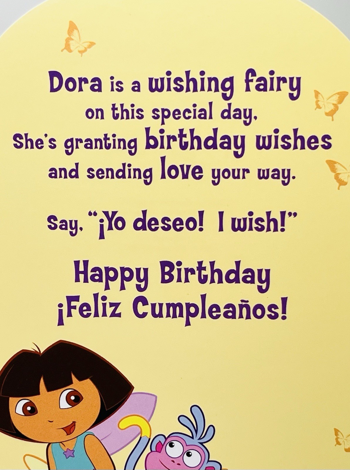 Dora the Explorer 3rd Birthday Card w/ Removable Stickers American Greetings NEW