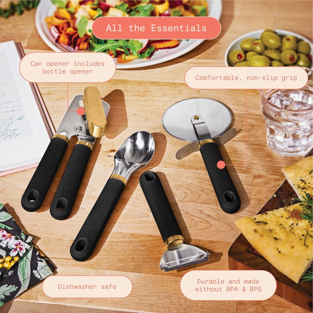 4-Piece Essentials Gadget Set, Black Sesame