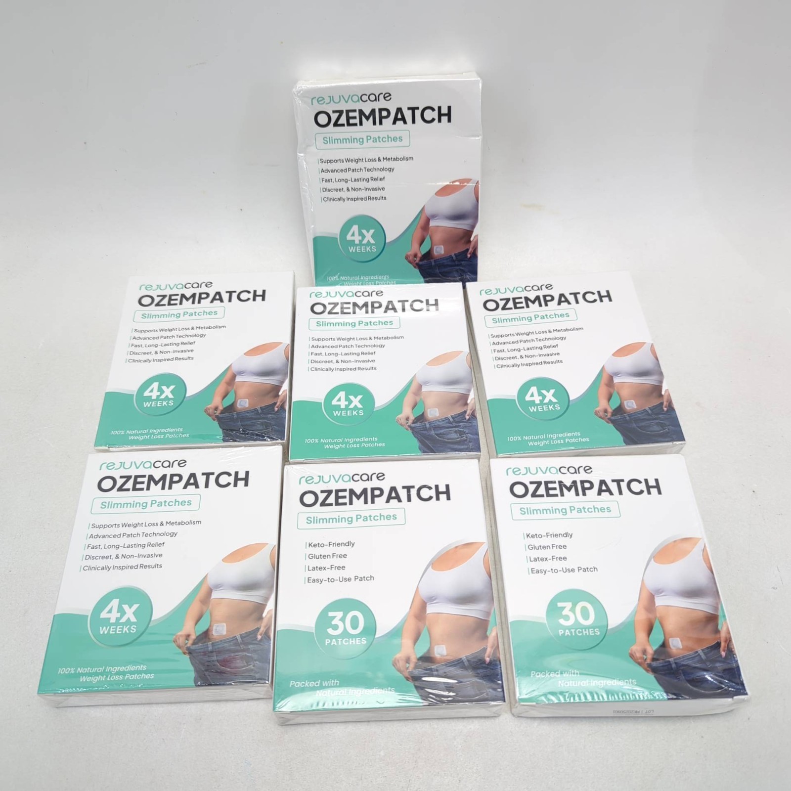 7 Rejuvacare OzemPatch Tonepatch Slimming Patches Lot Of 7 Months 210 Count