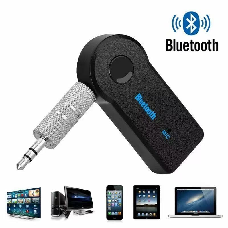 Bluetooth Transmitter Receiver Wireless Adapter: 3.5mm Aux Jack Stereo Audio ...