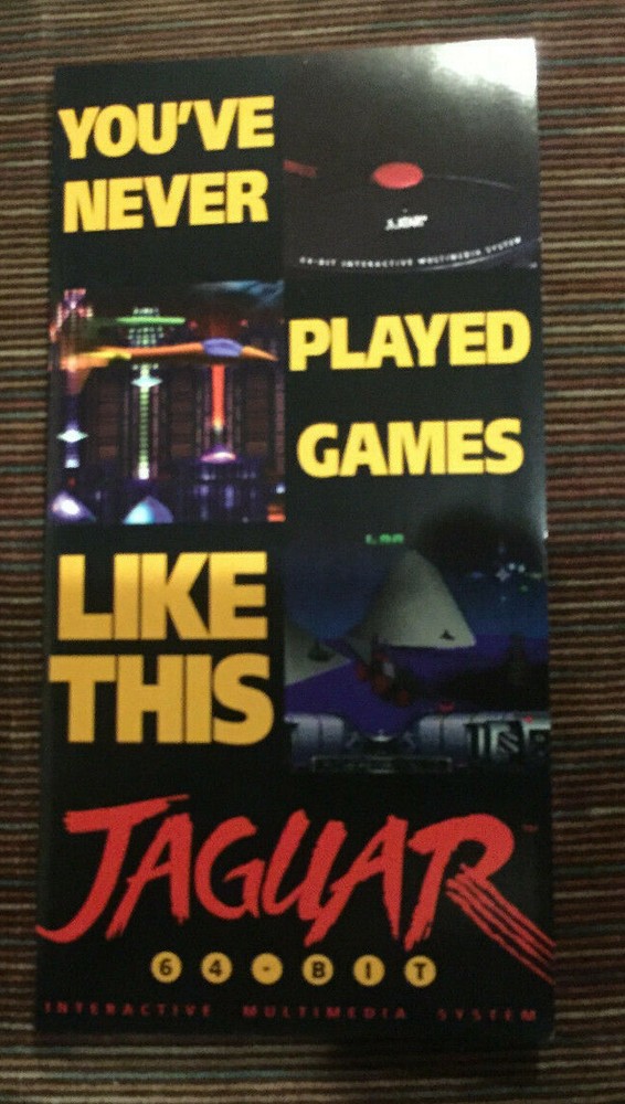 BROCHURE Multi Fold Atari Jaguar NEW Original!
