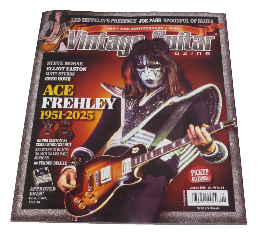 ACE FREHLEY VINTAGE GUITAR & LIFE TRIBUTE TO KISS MAGAZINE LOT OF 2