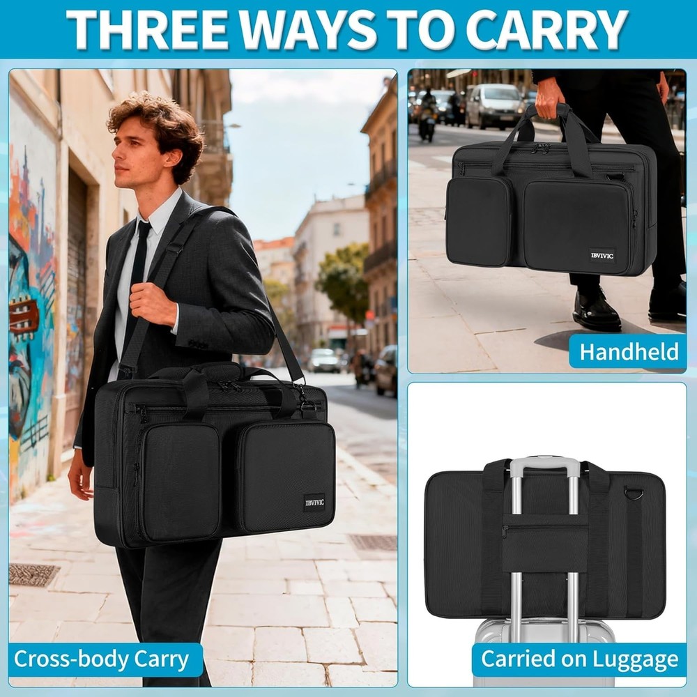 Lightweight DJ Controller Case with Adjustable Strap