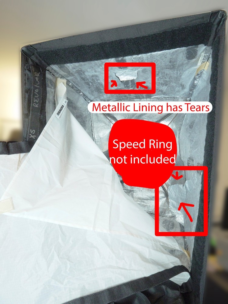 Chimera Video Pro Plus Extra Small Softbox with Egg Crate + Baffle + Diffuser