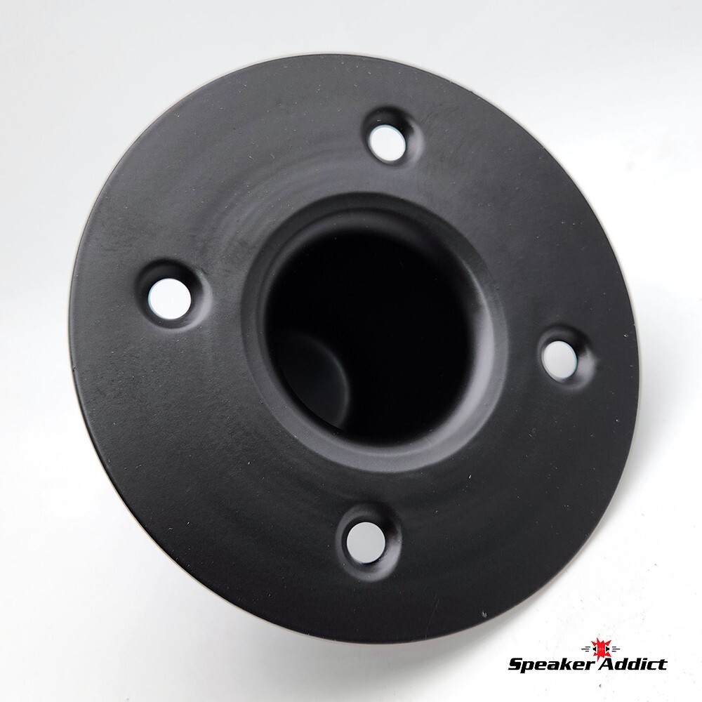 Pair Steel Speaker Pole Mounting Socket Cup Top Hat 1-1/2" Tripod Stand Black