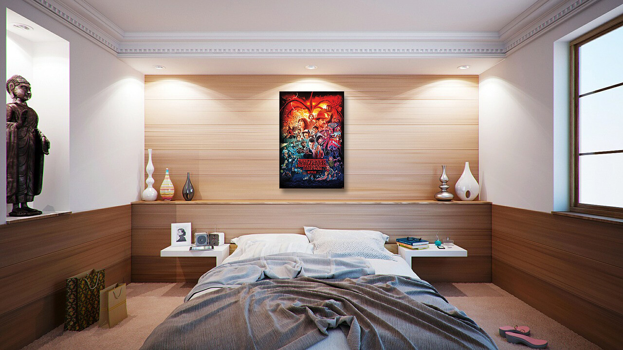 Stranger Things 1, 2, 3 & 4 - TV Show Poster (Poster Montage) (Size: 24" x 36")