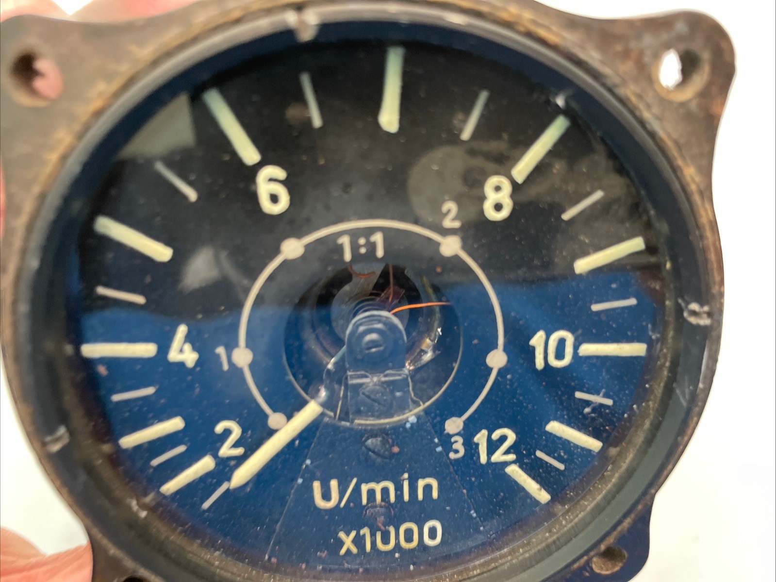 WWII German Luftwaffe Drehzahlanzeiger Fl.20266 electric tachometer