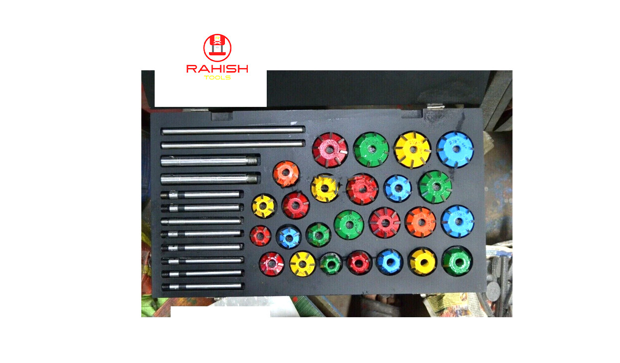 Carbide Valve Seat Cutter Set Tipped 37 For Chevy, Ford.gmc ,Caterpillar ,Komtus