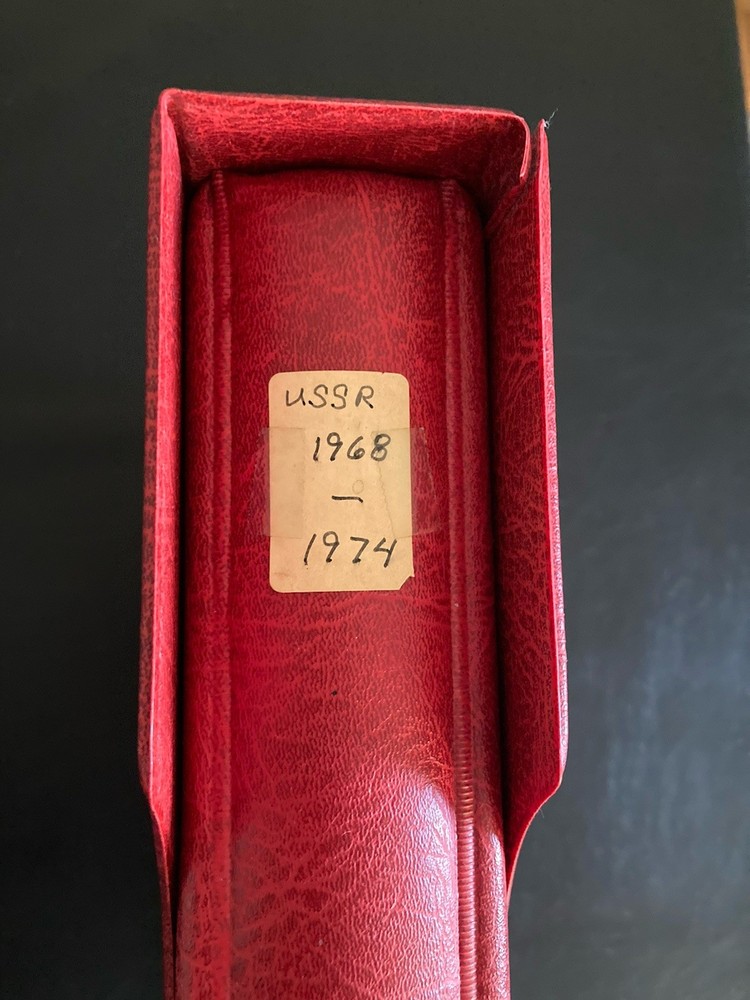 Vintage Germany KABE Hingeless Stamp Album For USSR 1968-1974 No Stamps Leather