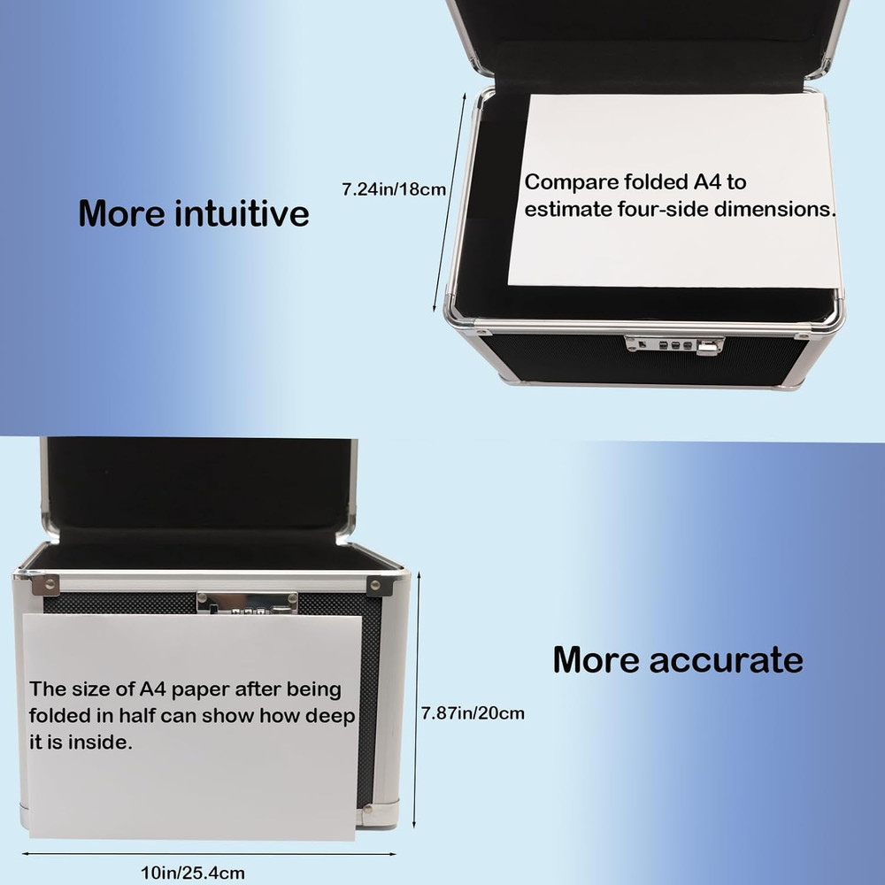 lock box with code, Large Lock Box for Storing Medications & Valuables with Code